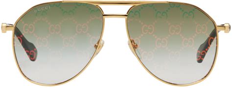 gucci gold aviator sunglasses price